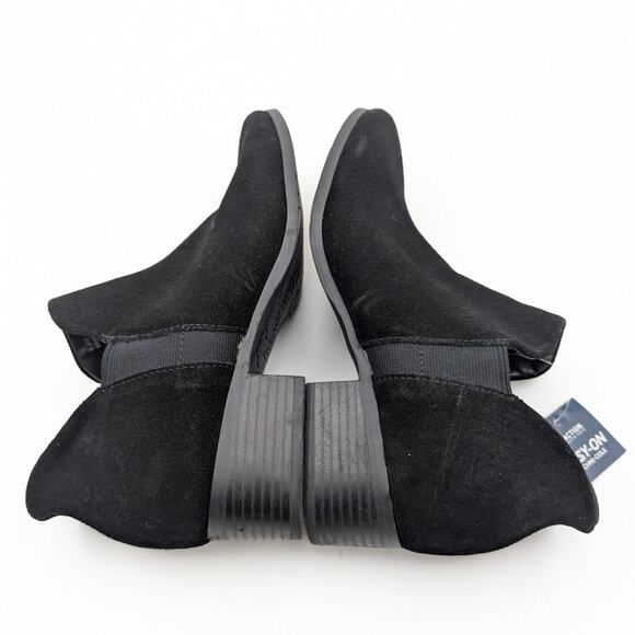 Kenneth Cole Reaction Side EZ On Block Heel Booties Black Women's Size US6.5M - Picture 10 of 11